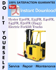 Hyster E30FR, E35FR, E40FR, E45FR, E50FR (Z943) Electric Forklift Trucks