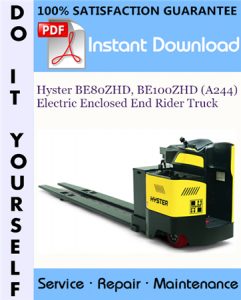 Hyster BE80ZHD, BE100ZHD (A244) Electric Enclosed End Rider Truck