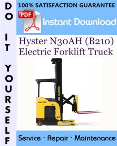 Hyster N30AH (B210) Electric Forklift Truck Service Repair Workshop Manual