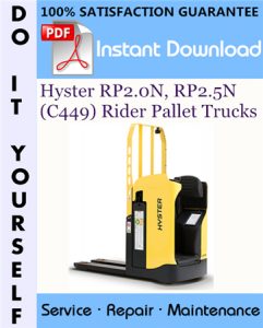 Hyster RP2.0N, RP2.5N (C449) Rider Pallet Trucks Service Repair Workshop Manual