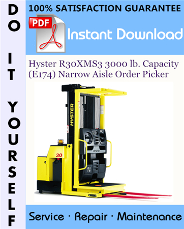 Hyster R30XMS3 3000 lb. Capacity (E174) Narrow Aisle Order Picker