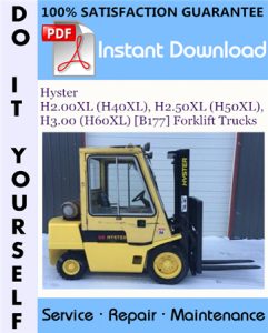 Hyster H2.00XL (H40XL), H2.50XL (H50XL), H3.00 (H60XL) [B177] Forklift Trucks