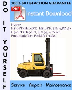 Hyster H8.0FT (H170FT), H8.0FT9 (H175FT36), H9.0FT (H190FT) [C299] 4-Wheel Pneumatic Tire Forklift Trucks