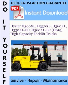 Hyster H300XL, H330XL, H360XL, H330XL-EC, H360XL-EC (D019) High-Capacity Forklift Trucks