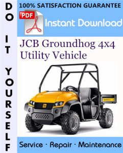 JCB Groundhog 4x4 Utility Vehicle Service Repair Workshop Manual