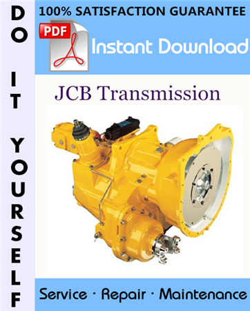 JCB Transmission Service Repair Workshop Manual