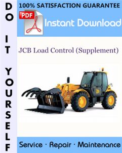 JCB Load Control Supplement Service Manual