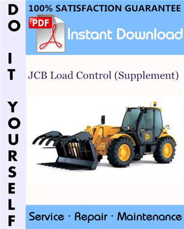 JCB Load Control Supplement Service Manual