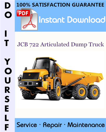 JCB 722 Articulated Dump Truck Service Repair Workshop Manual