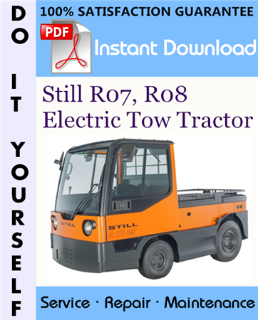 Still R07, R08 Electric Tow Tractor Service Repair Workshop Manual