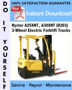 Hyster A25XNT, A30XNT (D203) 3-Wheel Electric Forklift Trucks