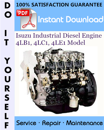 Isuzu Industrial Diesel Engine 4LB1, 4LC1, 4LE1 Model