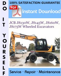 JCB JS130W, JS145W, JS160W, JS175W Wheeled Excavators