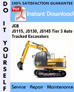 JCB JS115, JS130, JS145 Tier 3 Auto Tracked Excavators