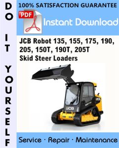 JCB Robot 135, 155, 175, 190, 205, 150T, 190T, 205T Skid Steer Loaders